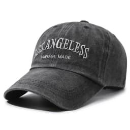 Men's American Wide Brimmed Retro Face Enhancing Little Women's Big Head Circumference Baseball Cap Washed Hat Trendy Cap