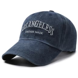 Men's American Wide Brimmed Retro Face Enhancing Little Women's Big Head Circumference Baseball Cap Washed Hat Trendy Cap