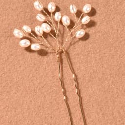 3PCS Alloy Pearl Hair Pins Set Luxury Glossy Anti Slip Styling Accessories for Wedding Bridal Party Women Girls 11x6cm