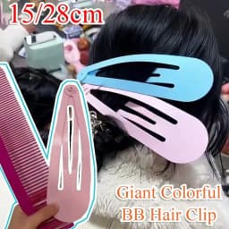 Funny 15/28cm Giant Hair Clip Colorful Giant Giant Barrette BB Hair Clips Stage Props and Performances