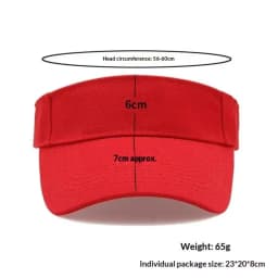 Cotton Outdoor Sports Hat Quick-Dry Lightweight Sun Visor Hat UV Protection Solid Color Summer Sun Hat