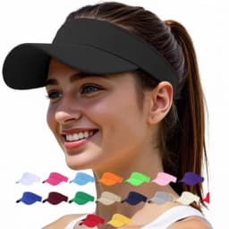 Cotton Outdoor Sports Hat Quick-Dry Lightweight Sun Visor Hat UV Protection Solid Color Summer Sun Hat
