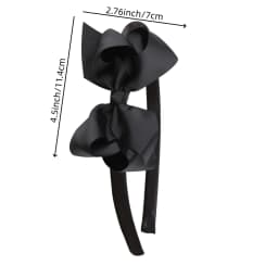4pcs 4.5inch Grosgrain Ribbon Bows Headbands for Girls Satin Hairbands Hair Bows Headband Party Hair Accessories