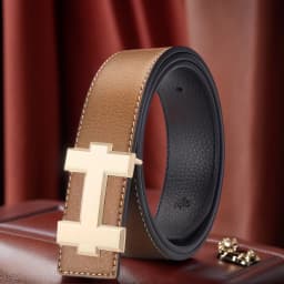 3.5cm Fashion Casual Belt with Silver Smooth Buckle, Designer men belt High-Quality, Unisex Fit, Perfect for Jeans Workwear