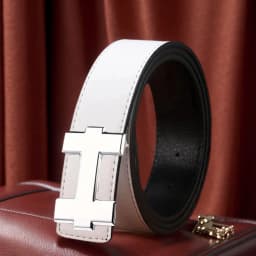 3.5cm Fashion Casual Belt with Silver Smooth Buckle, Designer men belt High-Quality, Unisex Fit, Perfect for Jeans Workwear