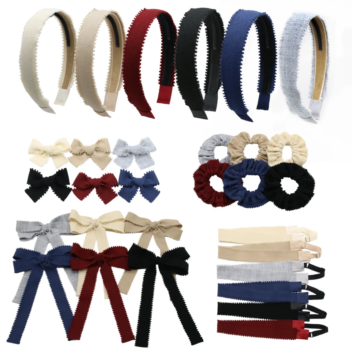 Elegant Wool Feeling Flat Band Large Hair headband Baby Mini clip Kids School Hair Accessories hairband