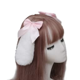 Adorable Plush Bunny Ears Hairpin Soft Cute Design Rabbit Hairclips Droopy Rabbit Lolita Hairclips Costume Parties Accessory
