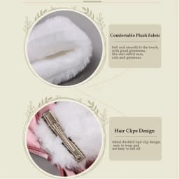 Adorable Plush Bunny Ears Hairpin Soft Cute Design Rabbit Hairclips Droopy Rabbit Lolita Hairclips Costume Parties Accessory