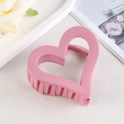 1PC Heart - Shaped Hair Claw Clips Set, Multiple Colors, Cute Hair Accessories For Women