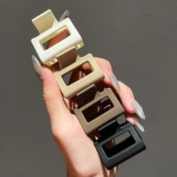 1/4Pcs frosted multi-color mini block small grab clip hair claw high grip braid tidying shark clip