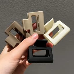 1/4Pcs frosted multi-color mini block small grab clip hair claw high grip braid tidying shark clip