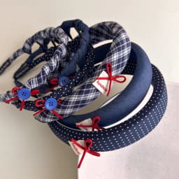 Vintage Headbands for Women British Style Toothed Non-slip Hair Bands Red Bow Blue Hair Hoop Hairband Face Wash Hair Accessories