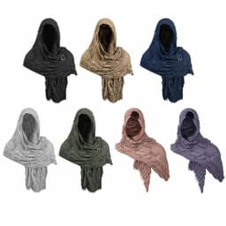 Fashion Medieval Style Medieval Cloak With Viking Brooch Beggar Style Hooded Shawl Scarf Scarf Cape Streetwear