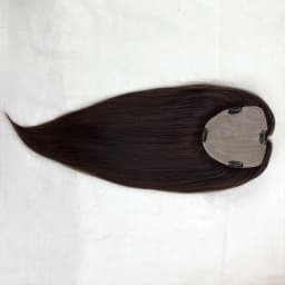Human Hair Topper With 4 Clips In Silk Top Skin Base Virgin European Hair Toupee for White Women Hairpiece