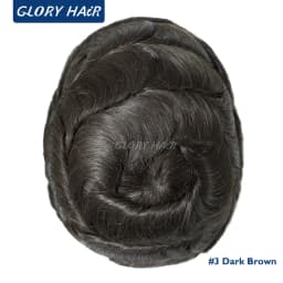 Dura Lace Natural Hairline Lace Toupee Bleached Knots Front Indian Human Hair Toupee For Men Male Hair Prosthesis Korean Lace