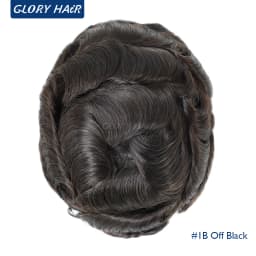 Dura Lace Natural Hairline Lace Toupee Bleached Knots Front Indian Human Hair Toupee For Men Male Hair Prosthesis Korean Lace