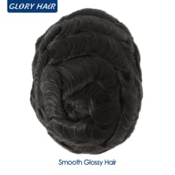 Dura Lace Natural Hairline Lace Toupee Bleached Knots Front Indian Human Hair Toupee For Men Male Hair Prosthesis Korean Lace
