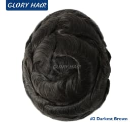 Dura Lace Natural Hairline Lace Toupee Bleached Knots Front Indian Human Hair Toupee For Men Male Hair Prosthesis Korean Lace