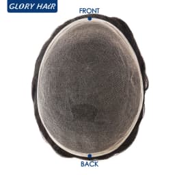 Dura Lace Natural Hairline Lace Toupee Bleached Knots Front Indian Human Hair Toupee For Men Male Hair Prosthesis Korean Lace