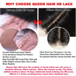 Queen Hair Real HD Burmese curly 13x6 13x4 Frontal Virgin Human Raw Hair Lace Frontal Ear to Ear Real Invisible HD Lace