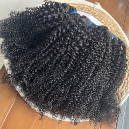 Unprocessed Raw Indian Afro Curly Bundles Human Hair 4A 4B 4C Afro Kinky Curly Human Hair Bundles Double Weft Virgin Human Hair Extensions Natural Color Soft Real Human Hair Weave Bundles For Women Daily Use Birthday Holiday Gift Kpop Popular Hairstyles