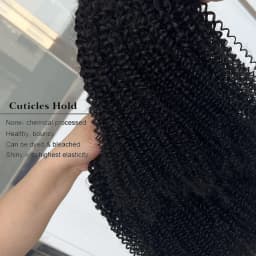 Unprocessed Raw Indian Afro Curly Bundles Human Hair 4A 4B 4C Afro Kinky Curly Human Hair Bundles Double Weft Virgin Human Hair Extensions Natural Color Soft Real Human Hair Weave Bundles For Women Daily Use Birthday Holiday Gift Kpop Popular Hairstyles