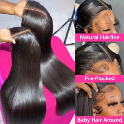Hd Lace Frontal Wig 13x4 Lace Front Wig Human Hair 30 Inch Bone Straight Transparent 13x6 Human Hair Wigs Ready to Wear