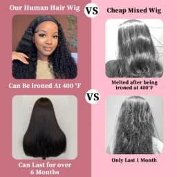 TIMOPOL Straight Hair 13x4 Women's Front Lace Wig | 180 Density, High-Definition Front Lace Wig, Reduces Hair Loss