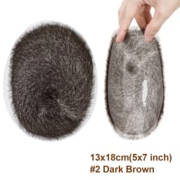 TESS Men Hair Wig 100% Human Hair Men Toupee Buzz Cut Hair System Super Thin Skin Natural Black Short Hair Pieces Wigs for Male