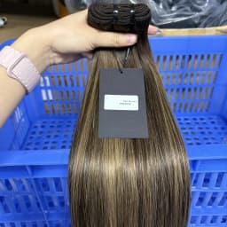 15A Color Straight Human Hair Bundles 100% Raw Vietnamese Human Hair Weft Unprocessed Hair Bundle Extensions for Women 100g/Pack