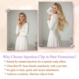 Seamless PU Clip In Hair Extensions Human Hair Invisible PU Clip on Hair For Thin Raw Hair 7PCS 12-24inch 100G-120G
