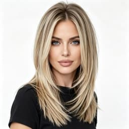 Straight Hair Soft Highlight Blond 150 density 13×4 100%human hair wig lace front wig, with baby hair pre plucked