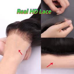 4x6 HD Closure Raw Straight Hair 13x4 Invisible Lace Front human Hair With 4x4 5x5 HD Closure Melt Skins Swiss Lace