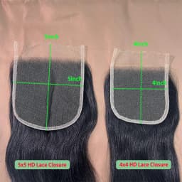 4x6 HD Closure Raw Straight Hair 13x4 Invisible Lace Front human Hair With 4x4 5x5 HD Closure Melt Skins Swiss Lace