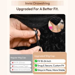 UNICE Bye-Bye Slip 6X4 Minimalist Lace "C" Side Part Layered Bob Wig With Blowout Bangs Glueless Human Hair Wig 150% Density