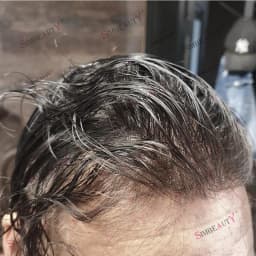 Natural Real 90Density Capillary Prosthes System Super Thin 0.02mm Skin Base Hairpieces Invisible Hairline Human Hair Men Toupee