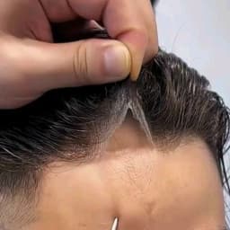 Natural Real 90Density Capillary Prosthes System Super Thin 0.02mm Skin Base Hairpieces Invisible Hairline Human Hair Men Toupee
