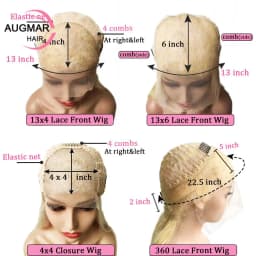 Ash Blonde Highlight Wig Human Hair 13x6 Short Body Wave Lace Front Wig Brown Human Hair Wigs For Women HD 360 Lace Frontal Wig