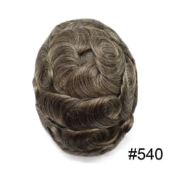 Full Lace Men's Wig Natural Human Hair Toupee Wig Man French Lace Male Hair Prosthesis Bleach Knots Wigs Hair System For Man