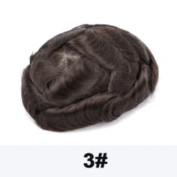 Full Lace Men's Wig Natural Human Hair Toupee Wig Man French Lace Male Hair Prosthesis Bleach Knots Wigs Hair System For Man