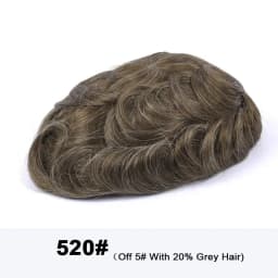 Full Lace Men's Wig Natural Human Hair Toupee Wig Man French Lace Male Hair Prosthesis Bleach Knots Wigs Hair System For Man