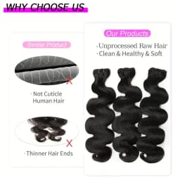 Body Wave Raw Hair Bundles 100% Unprocessed Human Hair Extensions 1/3/4 PCS Human Hair Bundles Virgin Hair Weaving For Women