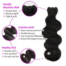 Body Wave Raw Hair Bundles 100% Unprocessed Human Hair Extensions 1/3/4 PCS Human Hair Bundles Virgin Hair Weaving For Women