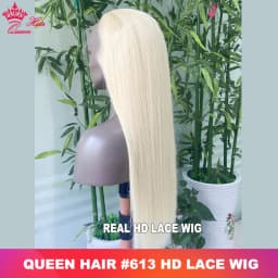 Real HD Lace 613 Blonde 13x6 13x4 Lace Full Frontal HD 5x5 Closure Wig Invisible Melt Skin Lace 100% Human Hair Wigs Queen Hair
