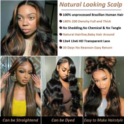 18-46 Inches FB30 Body Wave HD Lace Front Wigs Human Hair 200 Density 13x4 13x6 Transparent Lace Frontal Brazilian Wig for Women
