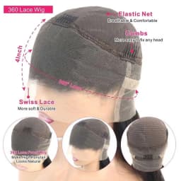 Invisi Strap Snug Fit 360 Full Lace Wig HD Transparent Lace Frontal Body Wave Glueless Human Hair Ready To Wear Wig