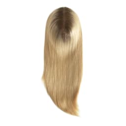 TP22INJ-14" 16" Chinese Remy Hair Toppers For Women Injected Polyskin Base Looks Natural Female Human Hair Topper Wigs
