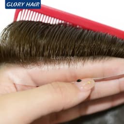 TP22INJ-14" 16" Chinese Remy Hair Toppers For Women Injected Polyskin Base Looks Natural Female Human Hair Topper Wigs