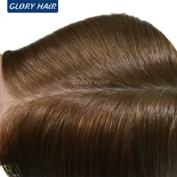 TP22INJ-14" 16" Chinese Remy Hair Toppers For Women Injected Polyskin Base Looks Natural Female Human Hair Topper Wigs