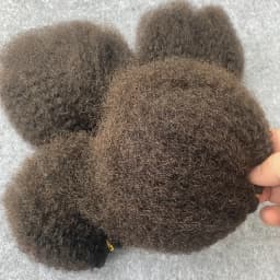Raw Human Hair Weave Fluffy Bundles Deal Double Drawn Afro Kinky Curly Bundles Natural Black Remy Wavy Hair Extensions 3Bundles